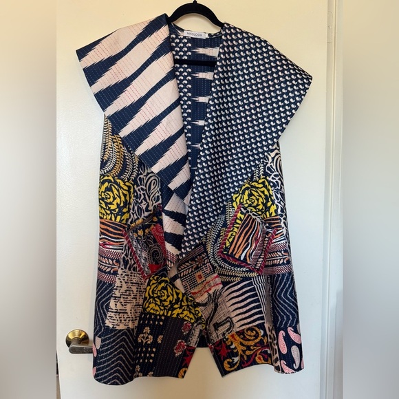 NWOT MISSLOOK Cotton Polyester Sleeveless Multicolor  Vest in Size 2XL - Picture 1 of 12